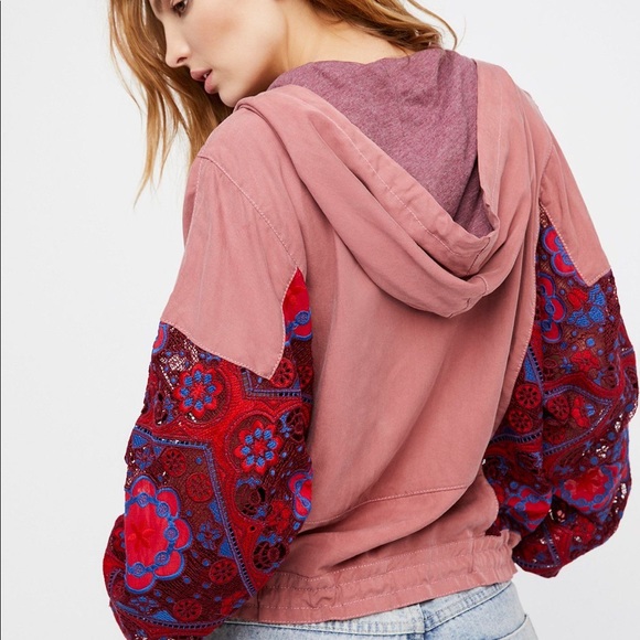 Free People Magpie Oversized Lacey Jacket - Picture 3 of 8